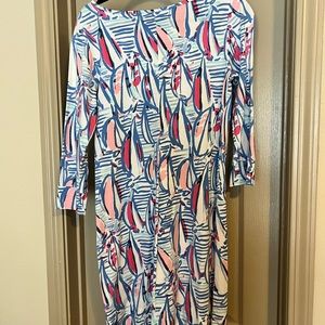 Lilly Pulitzer Sailboat Dress, 100% Pima Cotton, SIZE M, NWOT